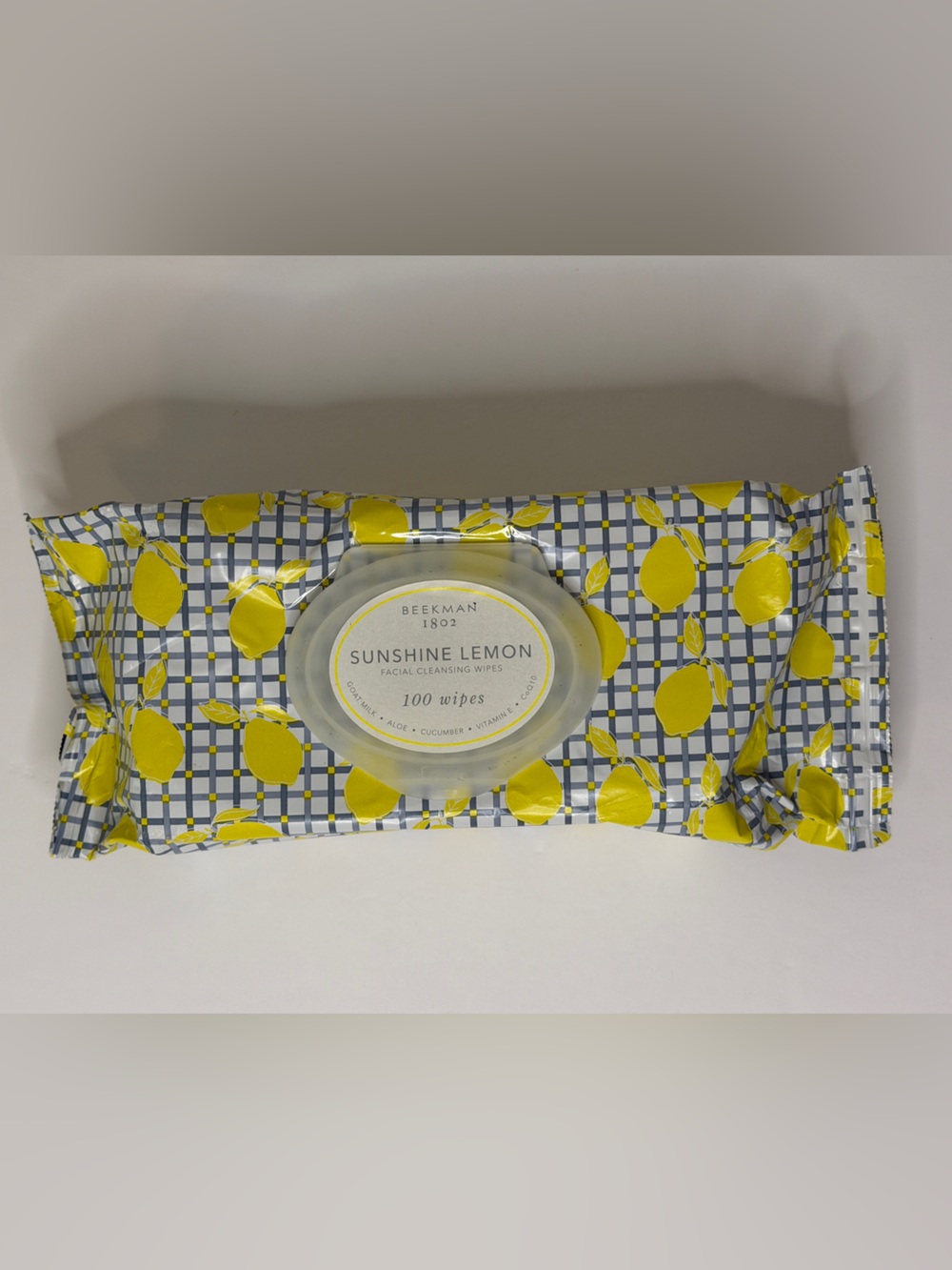 Beekman 1802 Sunshine Lemon Facial Cleansing Wipes 100 Count